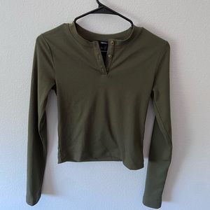 Olive Green Long Sleeve!